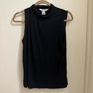 Jillian Nicole Women’s Black Drape Dressy‎ Tank Top Medium